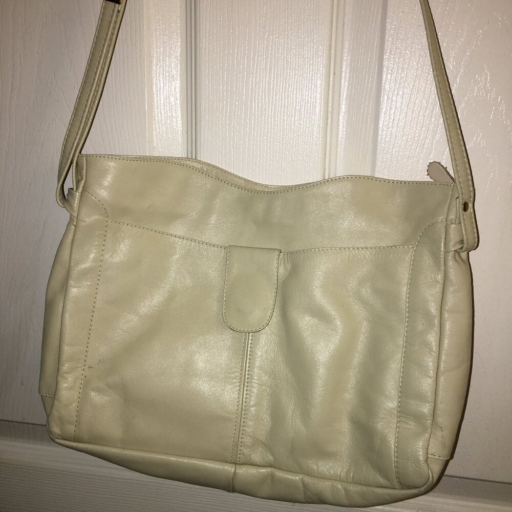 Leather Beige Crossbody Very Good Condition Used BRAZIL